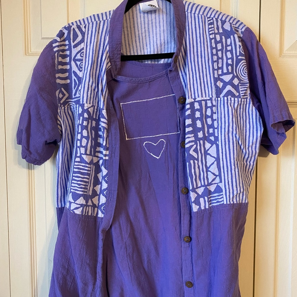 Vintage 2 Piece Purple Produce Company Set